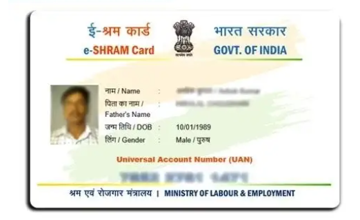 PVC E-Shram Card Printing ( ATM Size Card ) – pvcprint